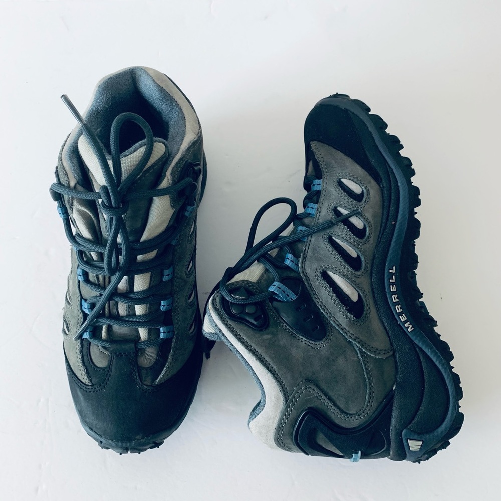 Merrell Moab 3 Mid Waterproof Hiking Shoes Women Size 6.5 Blue Outdoor Hiking - Picture 8 of 10